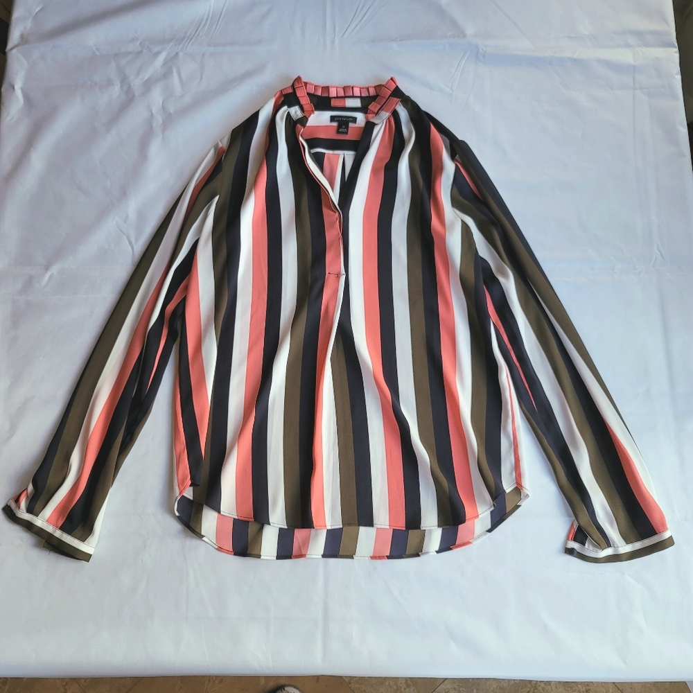 Ann Taylor Striped Blouse - size XS